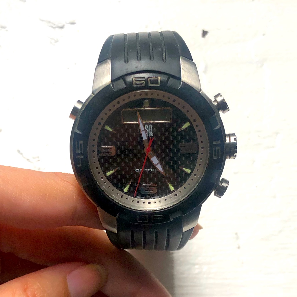 Vintage Esq Watch Very Rare 2 Brand New Batterys  Lubricant Job Esq By Mova
